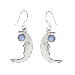 Medium Crescent Moon Earrings