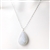 Faceted moonstone teardrop necklace on a sparkling sterling silver chain