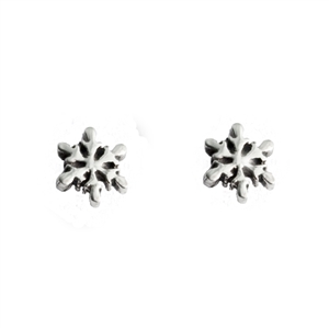 Tiny Snowflake Post Earrings