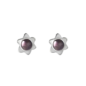 Tiny Flower Gemstone Stud Earrings + MORE COLORS