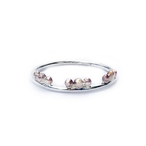 Tiara Petite Ring in Sterling and 14k GF