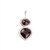 Radiance Pendant in sterling silver and garnet