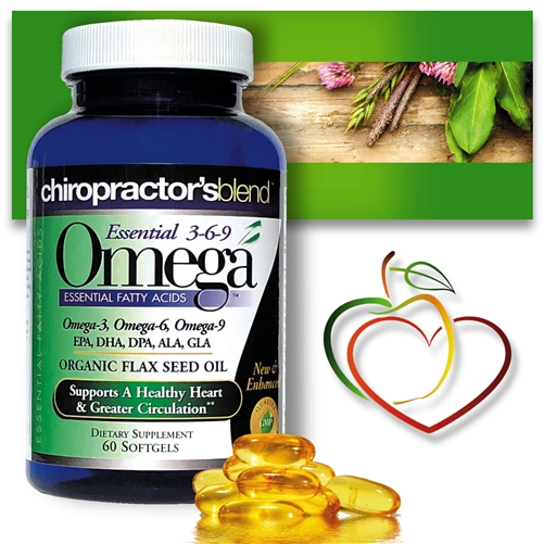 Essential 3-6-9 Omega Blend<br>with EPA, DHA, DPA, ALA and GLA<br>Subscribe-To-Save-More