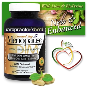 <strong>Essential Step Menopause-Dim 200 Advanced </strong><br>New & Enhanced! All Natural Menopausal Support </strong><br><i>With a unique blend of herbs and botanicals!<br> Subscribe-To-Save-More</i>
