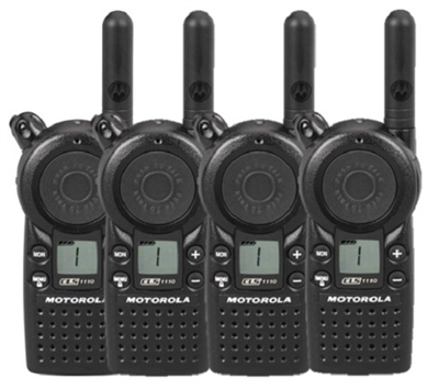 Motorola CLS1110 4 Pack Radio Bundle