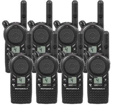 Motorola CLS1410 Two Way Radio 8 Pack Bundle