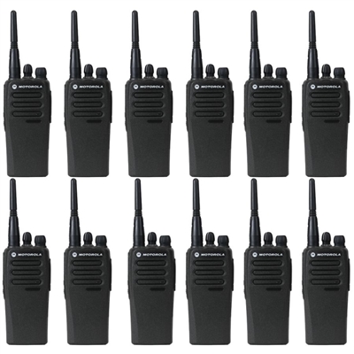 Motorola CP200d Two Way Radio Walkie Talkie 12 Pack Bundle