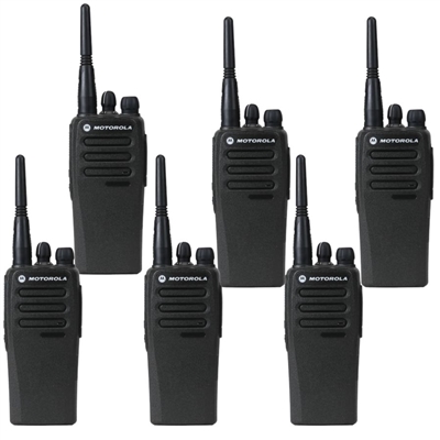 Motorola CP200d Two Way Radio 6 Pack