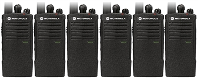 Motorola RDV5100 Two Way Radio 6 Pack