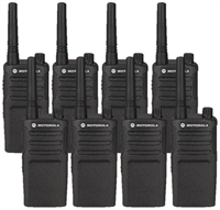 Motorola RMM2050 8 Pack Two Way Radio Bundle