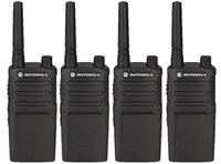 Motorola RMM2050 4 Pack Two Way Radio Bundle