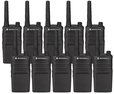 Motorola RMM2050 10 Pack Two Way Radio Bundle