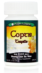 Huang Lian Su (Coptis Concentrated Extract Tablet) provides gastrointestinal support.