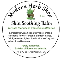 MHS Skin Soothing Balm - organic soothing balm for all types of skin irritations