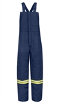 Bulwark - Flame-Resistant Deluxe Insulated Bib Overall with Reflective Striping. BLCT