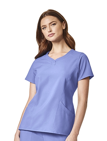 WonderWink - Ladies Ceil WW INDY 4.0 Notch Neck Scrub Top. 1610