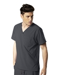 WonderWink - Unisex Pewter WW INDY 4.0 V-Neck Scrub Top. 1613