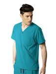 WonderWink - Unisex Teal WW INDY 4.0 V-Neck Scrub Top. 1617