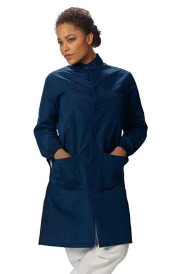 Fashion Seal - Unisex Navy PFAS-Free T-Shield D-Stat Lab Coat. 6425_6402