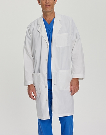 Landau - Men's 3-Pocket Full-Length Lab Coat. 3145