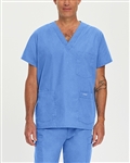 Landau - Essentials Men's 5 Pocket V-Neck Scrub Top. 7489