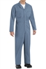 Red Kap - Men's Twill Action-Back Postman Blue Coverall. CT10PB