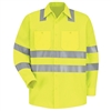 Red Kap - Long-Sleeve Hi-Visibility Work Shirt Class 3 Level 2. SS14AB