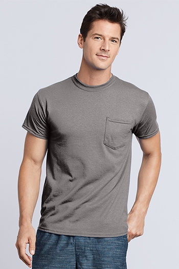 Gildan - DryBlend 50 Cotton/50 Poly Pocket T-Shirt. 8300