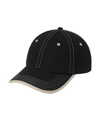 Port Authority  - Vintage Washed Contrast Stitch Cap.  C835