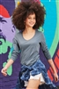 District - Womenâ€™s Perfect TriÂ® Long Sleeve V-Neck Tee. DT135