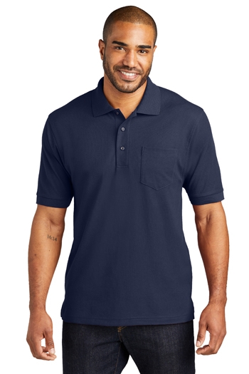 â€‹Port Authority - Silk Touch Polo with Pocket. K500P