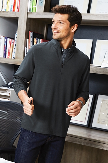 Port Authority - Microterry 1/4-Zip Pullover. K825