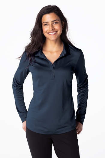 Port Authority - Ladies Silk Touchâ„¢ Performance Long Sleeve Polo. L540LS