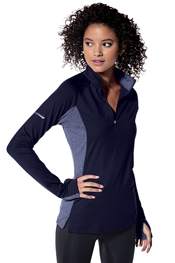 Sport-TekÂ® Ladies Sport-WickÂ® Stretch Contrast 1/2-Zip Pullover. LST854