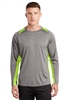 Sport-Tek - Long Sleeve Heather Colorblock Contenderâ„¢ Tee. ST361LS