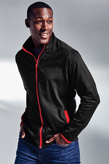 Sport-WickÂ® Stretch Contrast Full-Zip Jacket. ST853