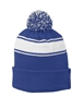 Sport-Tek - Stripe Pom Pom Beanie. STC28