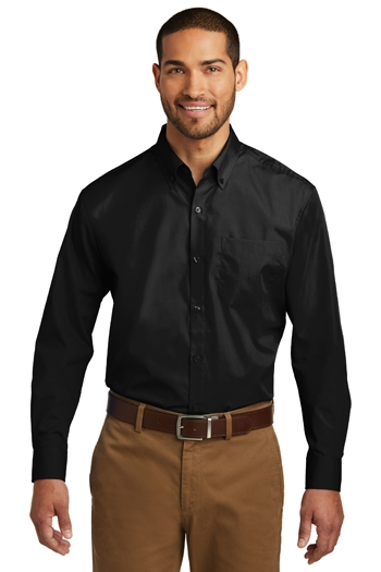 Port Authority - Tall size. Long Sleeve Carefree Poplin Shirt. TW100