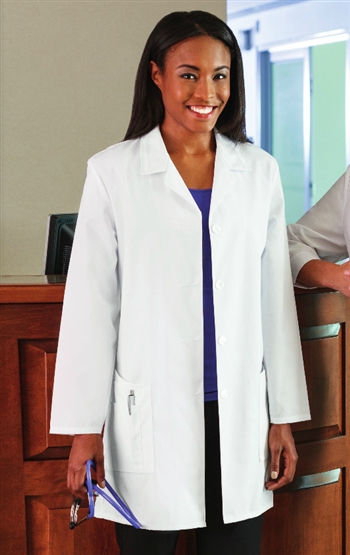 White Swan META - Fundamentals Women's 35" Lab Coat. 15009