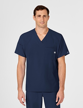 WonderWink - W123 Men's V-neck Scrub Top. 6355