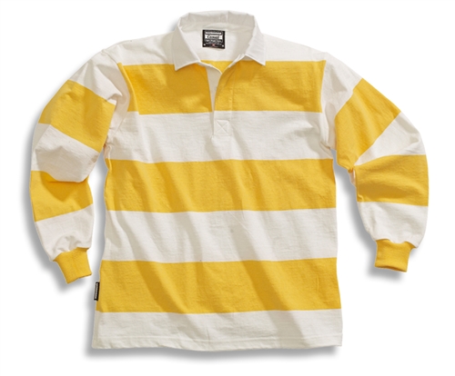 Barbarian Casual White / Yellow 4" Stripe