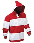 Barbarian Classic White / Red Hoody