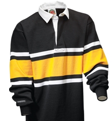 Barbarian Classic Black / White / Gold Collegiate Stripe