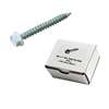 1/4" Hex Screws (white) 50 ct