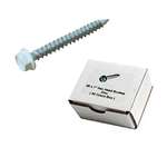 1/4" Hex Screws (white) 50 ct