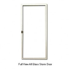 Aluminum Mobile Home White Full View All Glass Storm Door