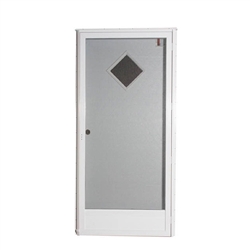 34" x 76" RH Elixir Series 6000 Housetype Combo Front Door W/Diamond Window