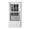 34" x 76" RH Elixir Series 7000 Housetype Combo Front Door W/Cottage Window