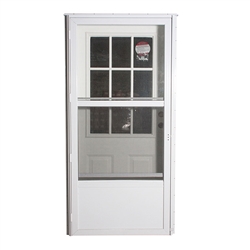 34" x 76" LH Elixir Series 7000 Housetype Combo Front Door W/Cottage Window