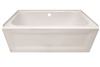 54 x 30 Mobile Home Bathtub White Center Drain